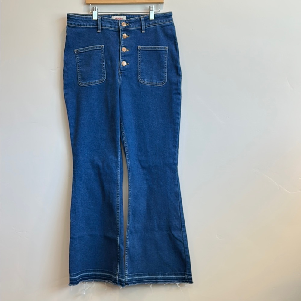 Wrangler High Rise Fierce Flare Women's Blue Jeans